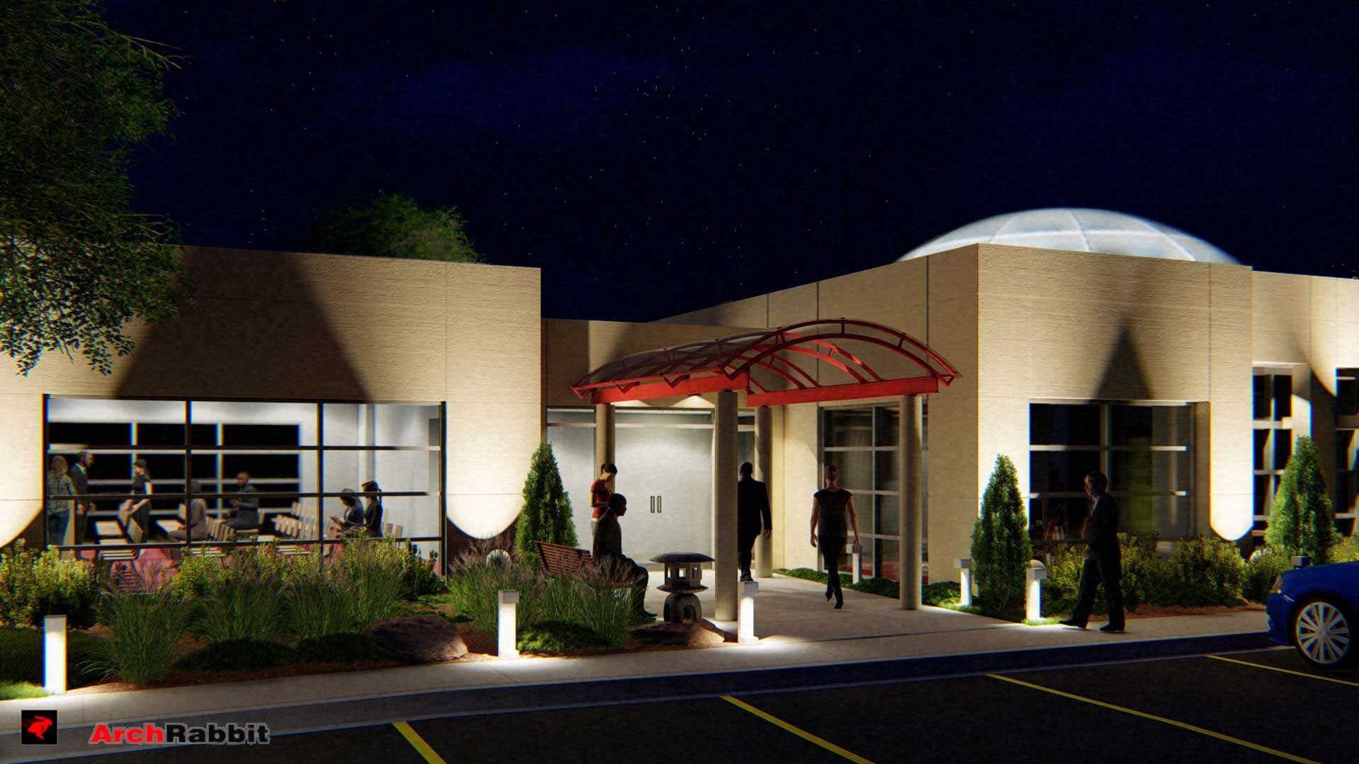 Conference Center at Night
